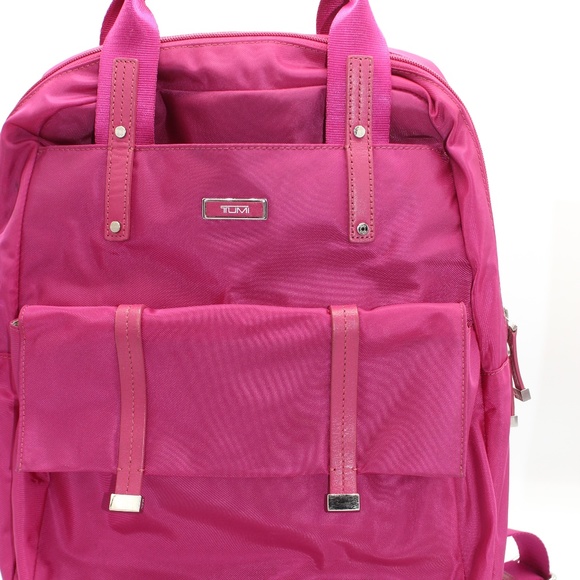 tumi backpack pink